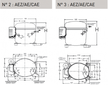 CAE2424Z schema tehnică (technical drawings)